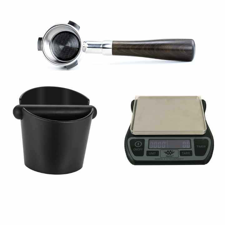 Coffee machine with deals accessories